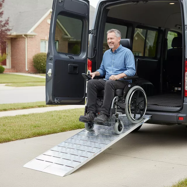 Rampa najazdowa do ATV/UTV W-TEC Gordanox ∙ nośność 340 kg ∙ aluminiowa ∙ składana ∙ 2 pasy mocujące ∙ waga 19,3 kg