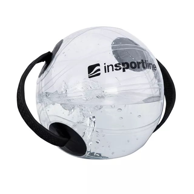 Wodna piłka obciążeniowa inSPORTline Flowball ∙ max 30 kg ∙ wypełniana wodą ∙ uchwyty