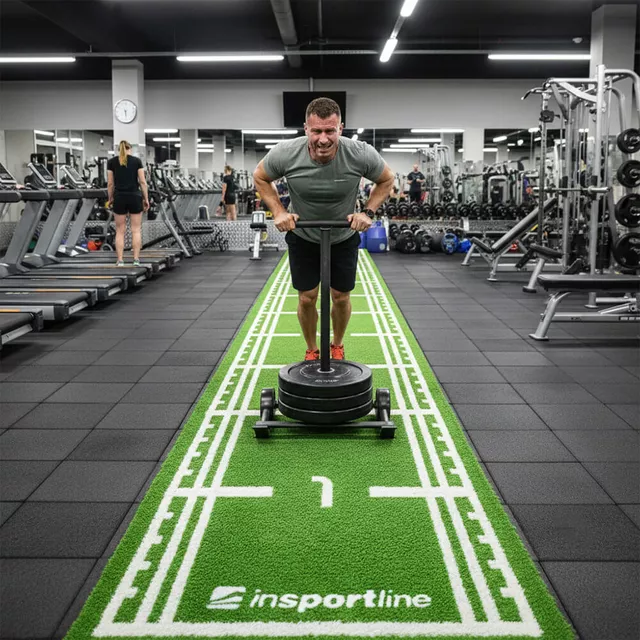 Mata treningowa sztuczna trawa inSPORTline Graspet ∙ do sprintów i agility ∙ nośność ekstremalna ∙ 26 000 splotów/m²