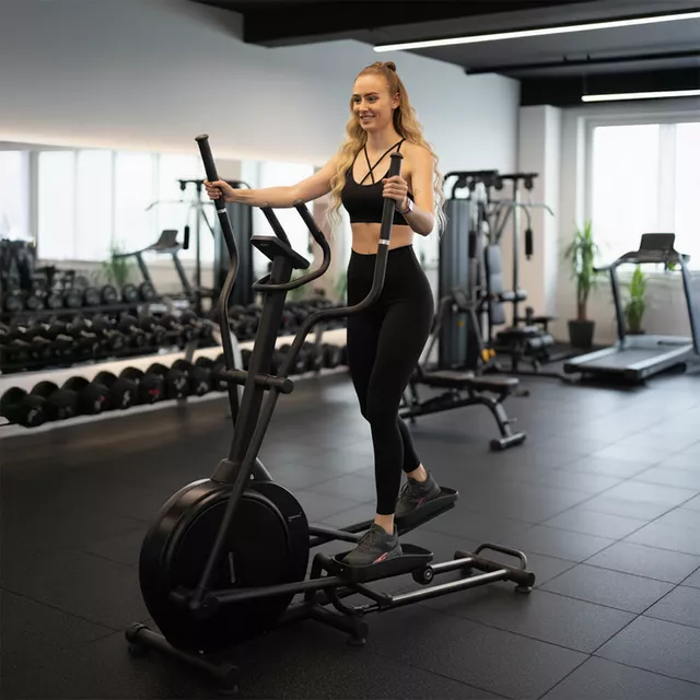 Orbitrek przednionapędowy inSPORTline ZenStride 200 ∙ składany ∙ 16 poziomów obciążenia ∙ aplikacje Zwift/Kinomap ∙ program HRC