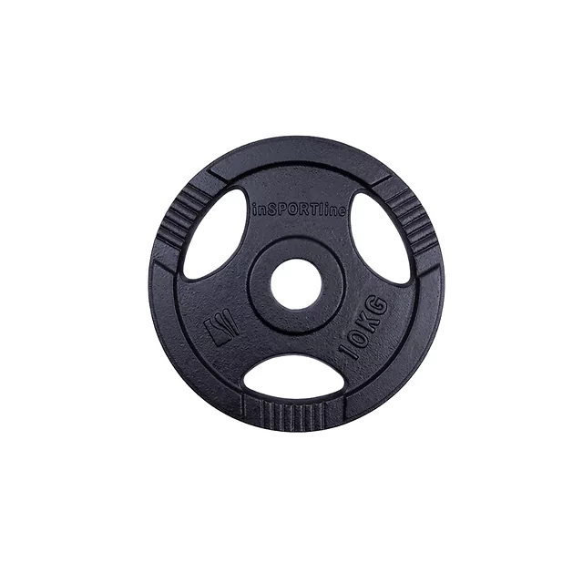 Żeliwne talerze olimpijskie inSPORTline Hamerton Black 50 mm 1,25-25 kg ∙ wytrzymałe uchwyty ∙ do sztangi olimpijskiej
