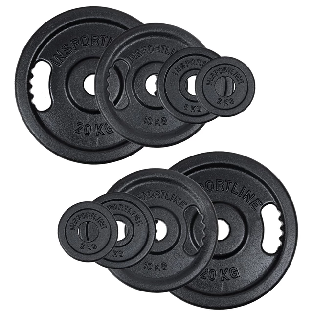 Żeliwne obciążenia olimpijskie inSPORTline Castblack OL 50 mm 2-20 kg