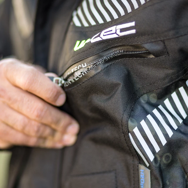 Męska kurtka motocyklowa W-TEC Kamicer - Czarno-szary