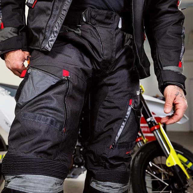 Spodnie motocyklowe męskie W-TEC Excellent - Szary