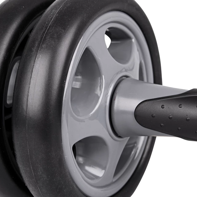 Wałek do ćwiczeń (ab roller) inSPORTline AR300 ∙ 0,6 kg ∙ nośność 100 kg ∙ antypoślizgowe uchwyty ∙ stabilna szeroka konstrukcja