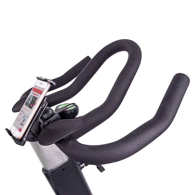 Masywny Spinningowy Rower Treningowy inSPORTline Airin - Czarno-srebrny