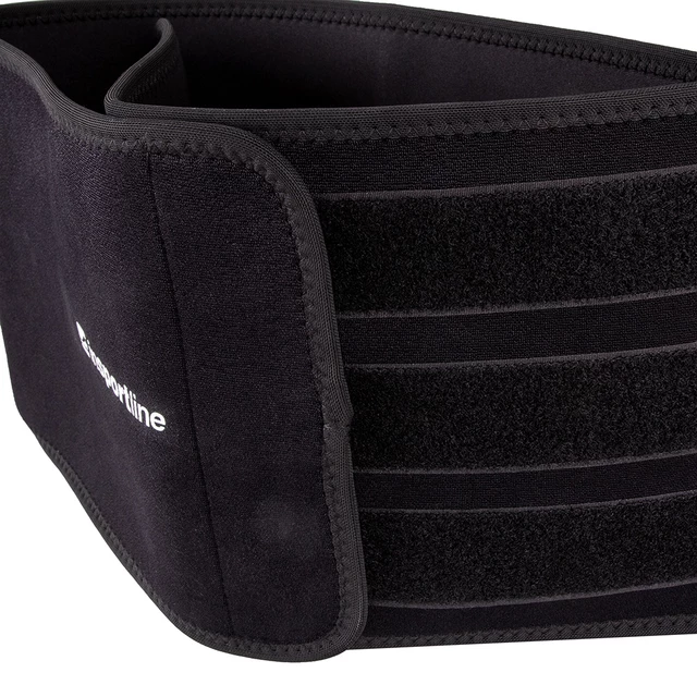 Neoprenowy pas lędźwiowy wyszczuplający inSPORTline Waistup - Czarny