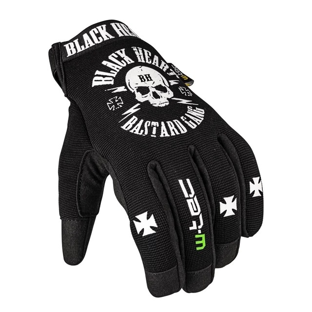 Rękawice motocyklowe W-TEC Black Heart Radegester - Czarny - Czarny