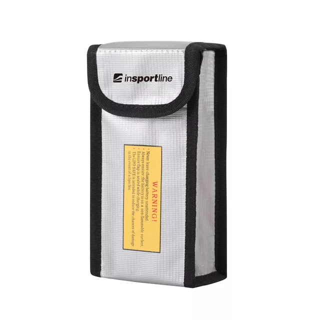 Ognioodporne etui na powerbank inSPORTline Pofiba ∙ na ogniwa Li-Ion/Li-Pol ∙ odporność do 1000°C ∙ wodoodporne ∙ waga 73 g ∙ z otworem na kabel