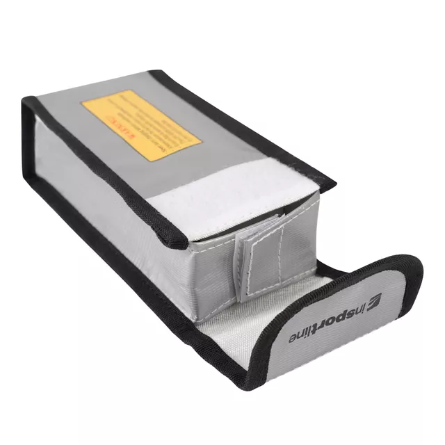 Ognioodporne etui na powerbank inSPORTline Pofiba ∙ na ogniwa Li-Ion/Li-Pol ∙ odporność do 1000°C ∙ wodoodporne ∙ waga 73 g ∙ z otworem na kabel