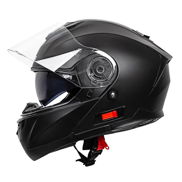 Kask motocyklowy z otwieraną szczęką + blenda W-TEC Cullo - Fluo żółty