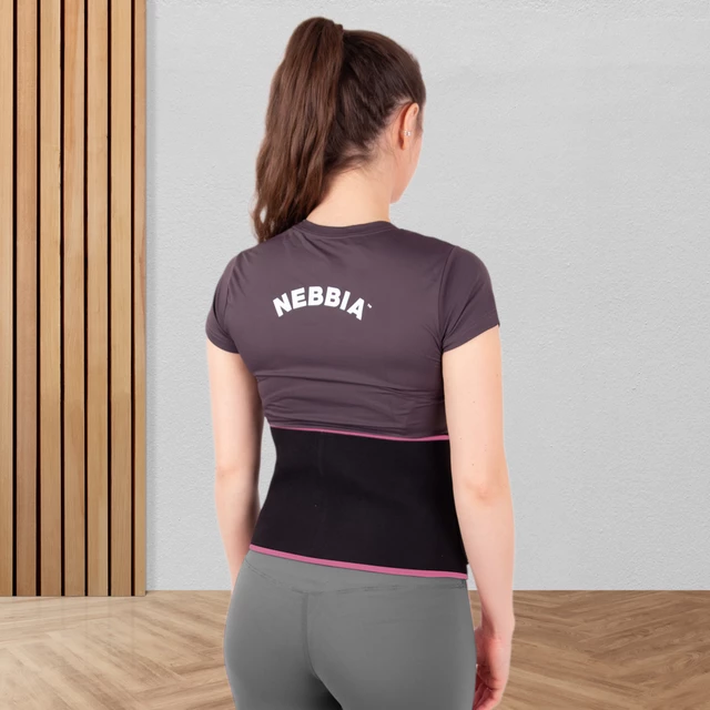 Neoprenowy pas lędźwiowy wyszczuplający inSPORTline Waistpire - Czarny