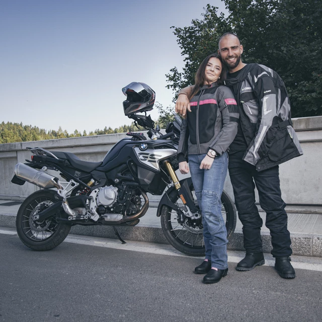 Damskie jeansy motocyklowe W-TEC GoralCE - Niebieski