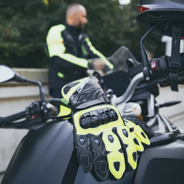 Rękawice motocyklowe W-TEC Supreme EVO - Czarny