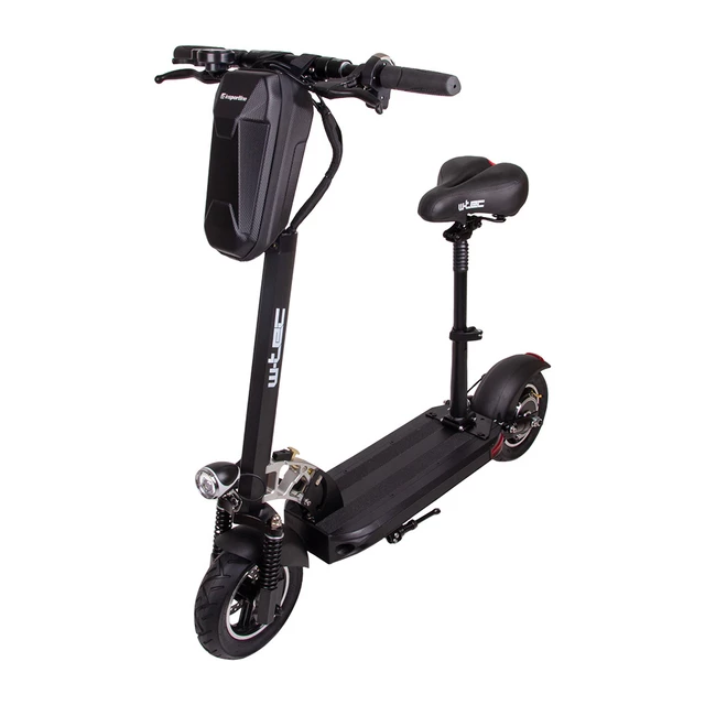 Składana hulajnoga elektryczna W-TEC Tenmark III 10" z siodełkiem i torbą - Czarny