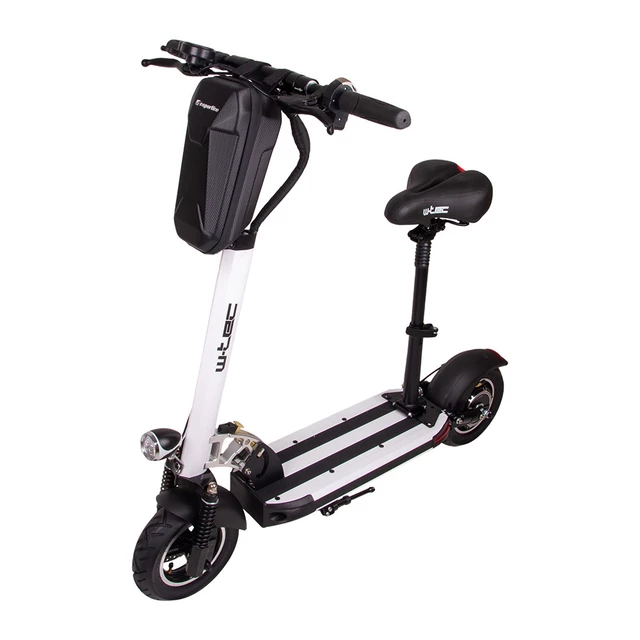 Składana hulajnoga elektryczna W-TEC Tenmark III 10" z siodełkiem i torbą - Czarny