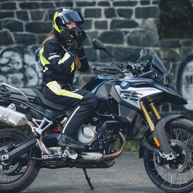 Kask motocyklowy szczękowy z blendą W-TEC Vexamo PI Graphic z Pinlockiem - Biała Grafika