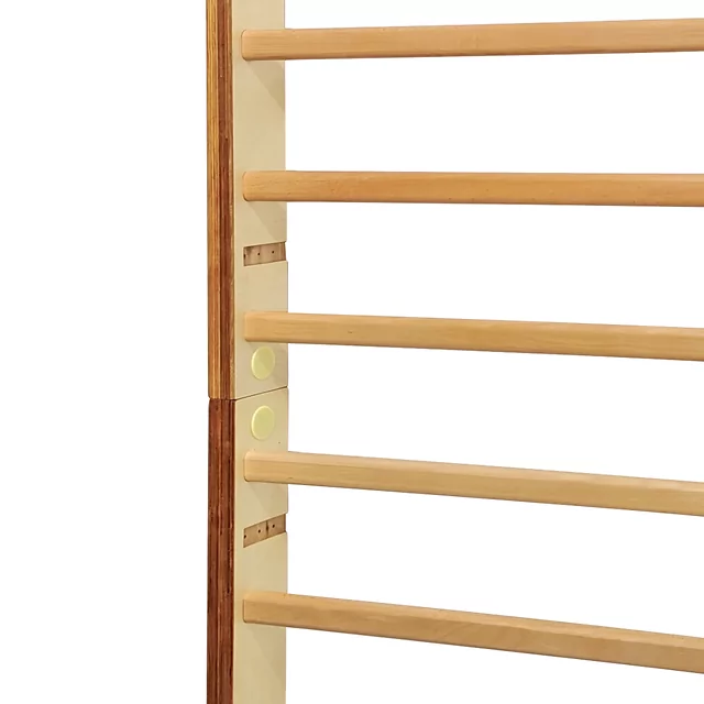 Drabinka gimnastyczna inSPORTline Dualmar 220x65 cm ∙ 11 szczebli ∙ lakierowane drewno bukowe ∙ nośność 130 kg