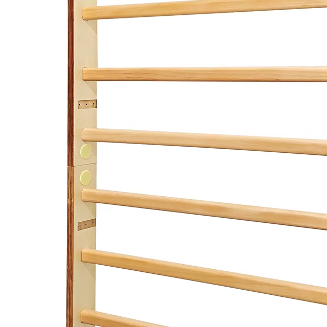 Drabinka gimnastyczna inSPORTline Shapemar 220x90 cm ∙ 12 szczebli ∙ nośność 130 kg ∙ drewno bukowe ∙ podwójnie lakierowana