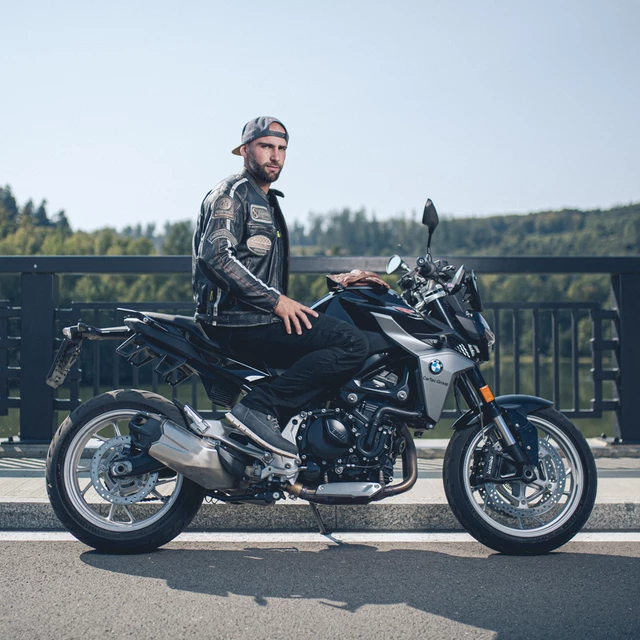 Skórzane rękawice motocyklowe W-TEC Dahmer - Jasno-brązowy