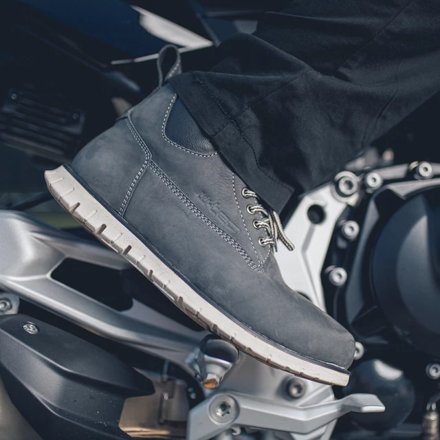 Męskie buty motocyklowe W-TEC Exetero Marine - Niebiesko-szary