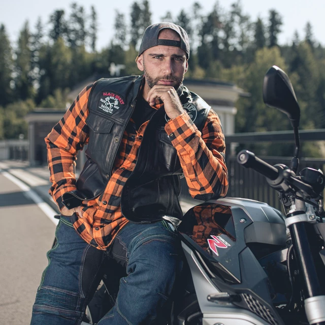 Koszula motocyklowa W-TEC Terchis - Żółty