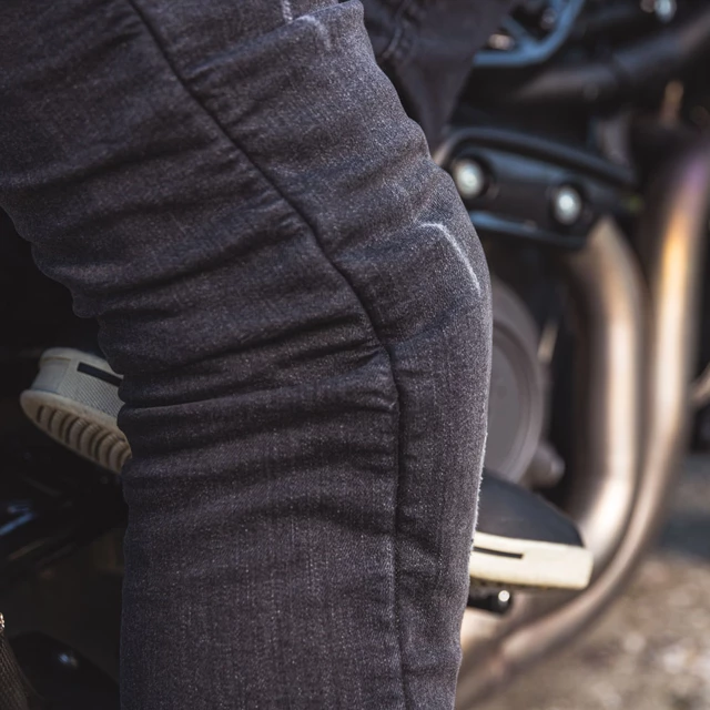 Męskie jeansy motocyklowe W-TEC Komaford - Ciemny szary