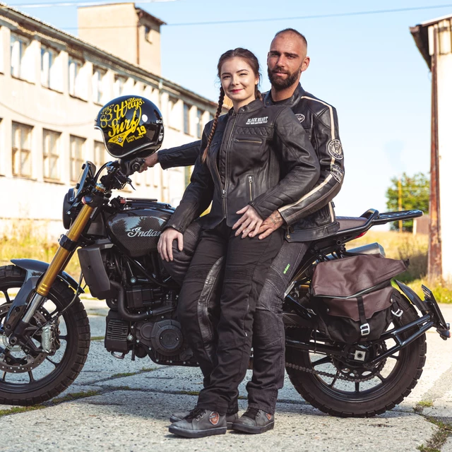 Damska skórzana kurtka motocyklowa W-TEC Black Heart Raptura - Czarny