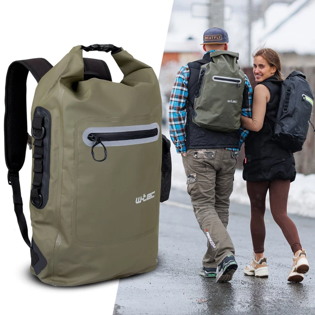 Wodoodporny plecak motocyklowy W-TEC Uphills - Khaki - Khaki