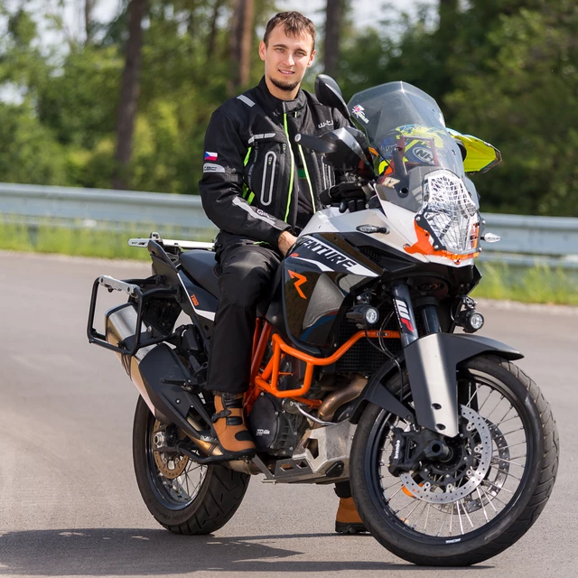 Męskie spodnie motocyklowe softshell W-TEC Erkalis GS-1729 - Czarny