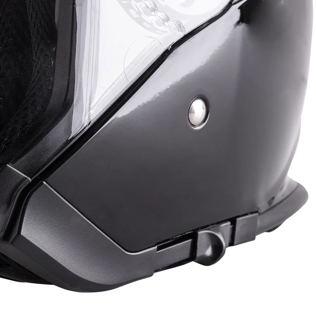 Kask motocyklowy otwarty W-TEC V586 NV z blendą - Czarny