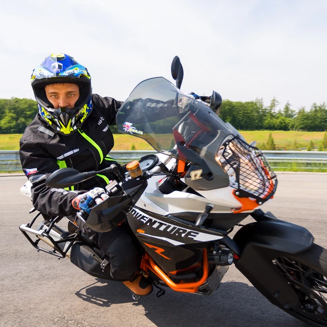 Męskie spodnie motocyklowe softshell W-TEC Erkalis GS-1729 - Czarny