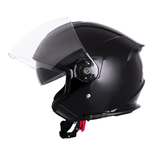 Kask motocyklowy otwarty W-TEC V586 NV z blendą - Czarny