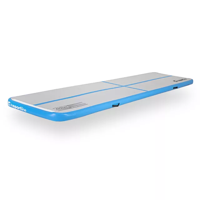 Ścieżka akrobatyczna do ćwiczeń Airtrack inSPORTline Airstunt 400x100x10 cm niebieska