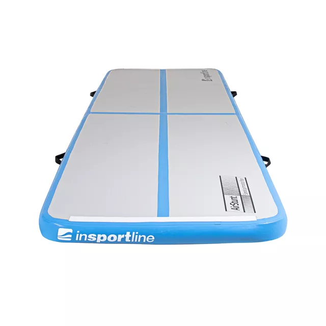 Ścieżka akrobatyczna do ćwiczeń Airtrack inSPORTline Airstunt 400x100x10 cm niebieska