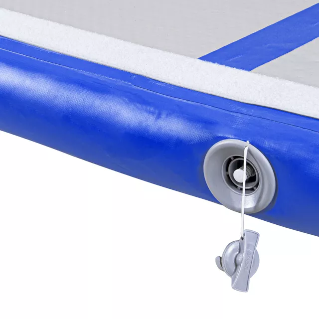Ścieżka akrobatyczna do ćwiczeń Airtrack inSPORTline Airstunt 500x100x10 cm ciemnoniebieska