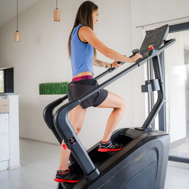 Profesjonalne schody treningowe inSPORTline Velocer STP ∙ 25 poziomów oporu ∙ 39 programów ∙ prędkość do 150 kroków/min ∙ elektromagnetyczne ∙ Bluetooth
