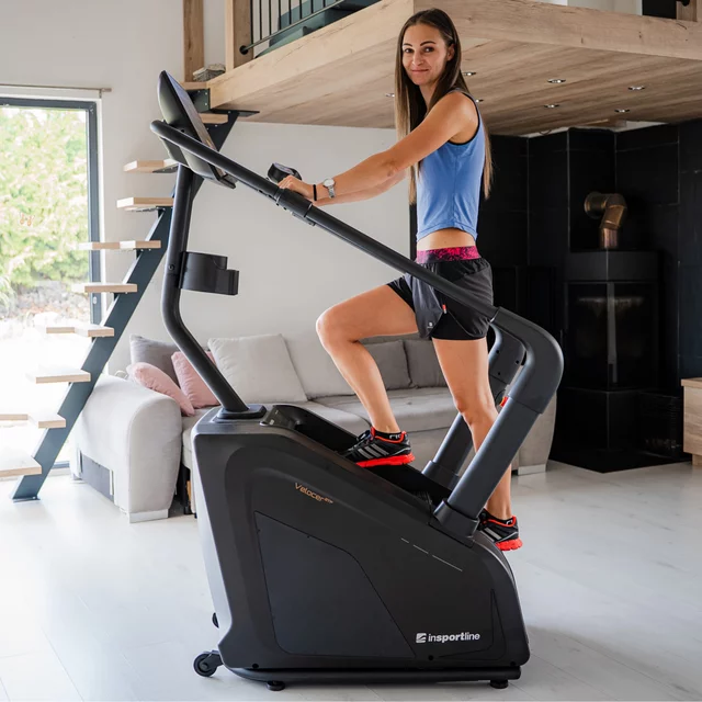 Profesjonalne schody treningowe inSPORTline Velocer STP ∙ 25 poziomów oporu ∙ 39 programów ∙ prędkość do 150 kroków/min ∙ elektromagnetyczne ∙ Bluetooth
