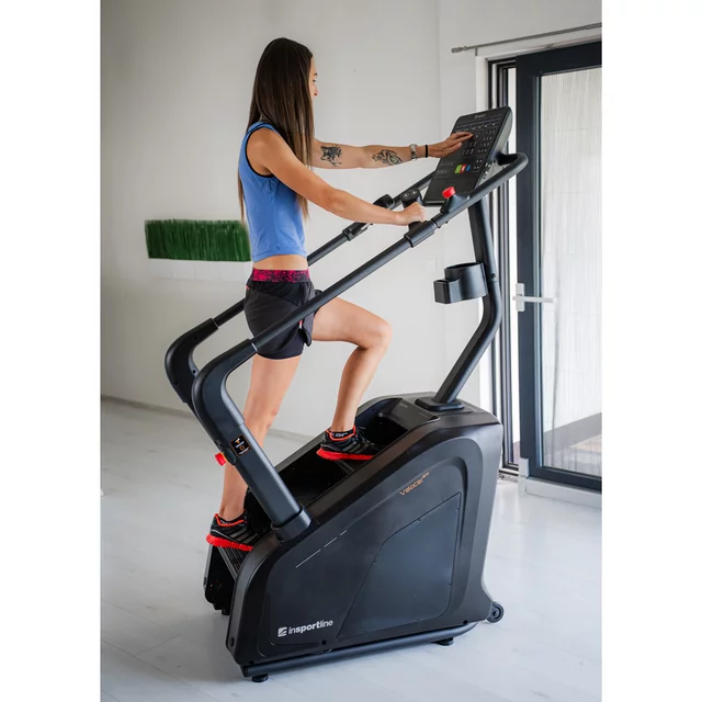 Profesjonalne schody treningowe inSPORTline Velocer STP ∙ 25 poziomów oporu ∙ 39 programów ∙ prędkość do 150 kroków/min ∙ elektromagnetyczne ∙ Bluetooth