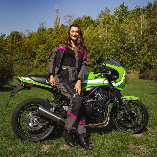 Damskie skórzane buty motocyklowe W-TEC Jartala - Czarny