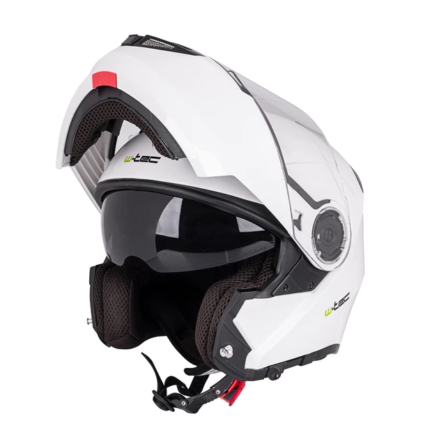 Kask motocyklowy szczękowy W-TEC Vexamo z blendą - Czarno-zielony