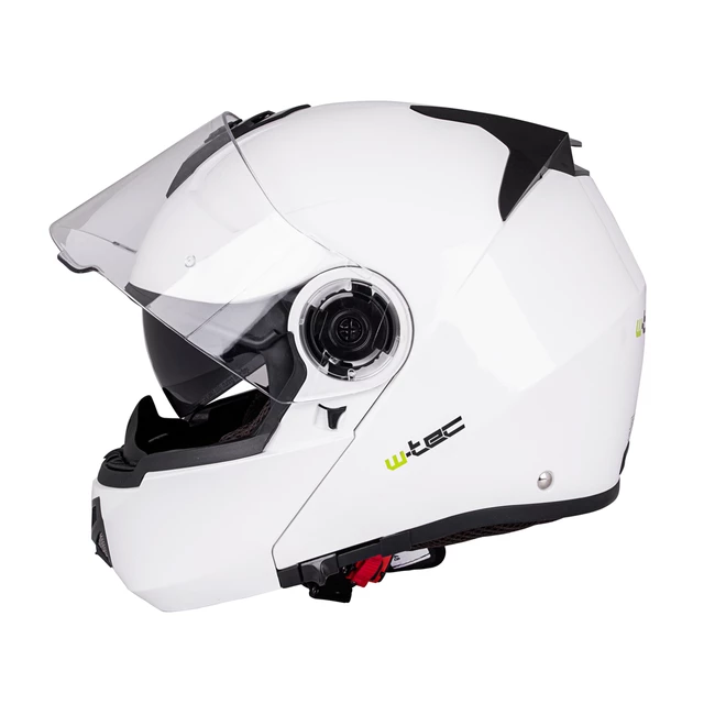 Kask motocyklowy szczękowy W-TEC Vexamo PP z Pinlockiem - Biały