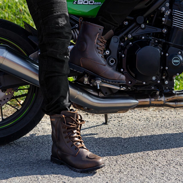 Męskie dżinsy motocyklowe W-TEC Aredator - Czarny