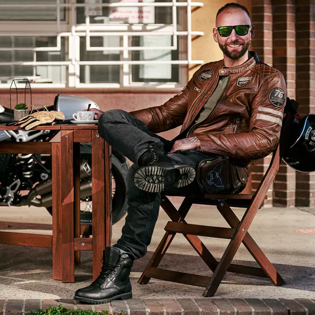 Męskie buty motocyklowe W-TEC Artway - Brązowy