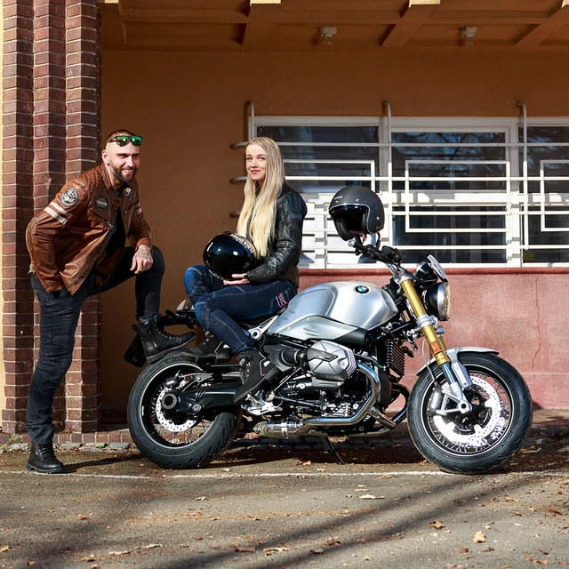 Męskie spodnie jeansy motocyklowe W-TEC Oliver - Niebieski
