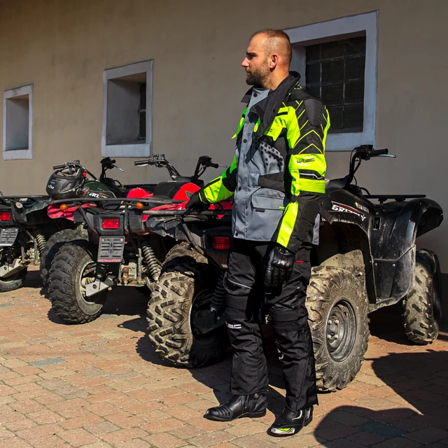 Męskie spodnie motocyklowe W-TEC Thollte - Czarny