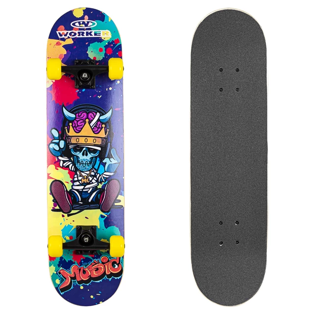 Deskorolka klasyczna WORKER Psypunk SKATEBOARD KLON  31" kauczuk