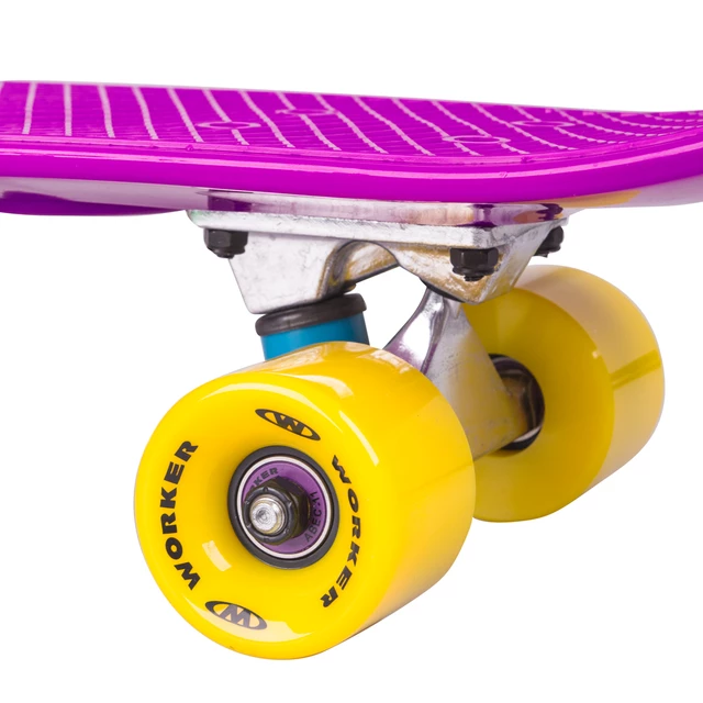 Deskorolka typu fiszka Penny board deskorolka WORKER Blace 27" ABEC-11 - Fioletowy