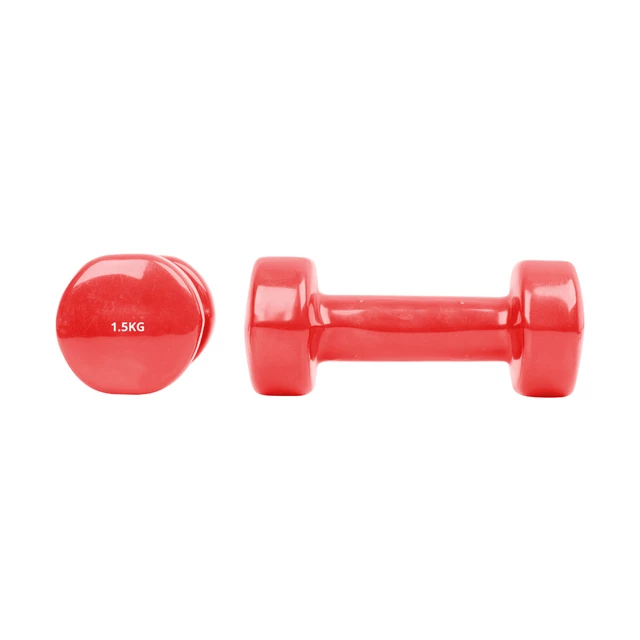 Hantle fitness winylowe inSPORTline Smoothbell 2x1,5 kg ∙ sześciokątny kształt ∙ winyl antypoślizgowy ∙ do aerobiku i body stylingu