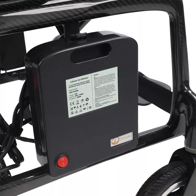 Carbonowy elektryczny wózek inwalidzki inSPORTline Feally